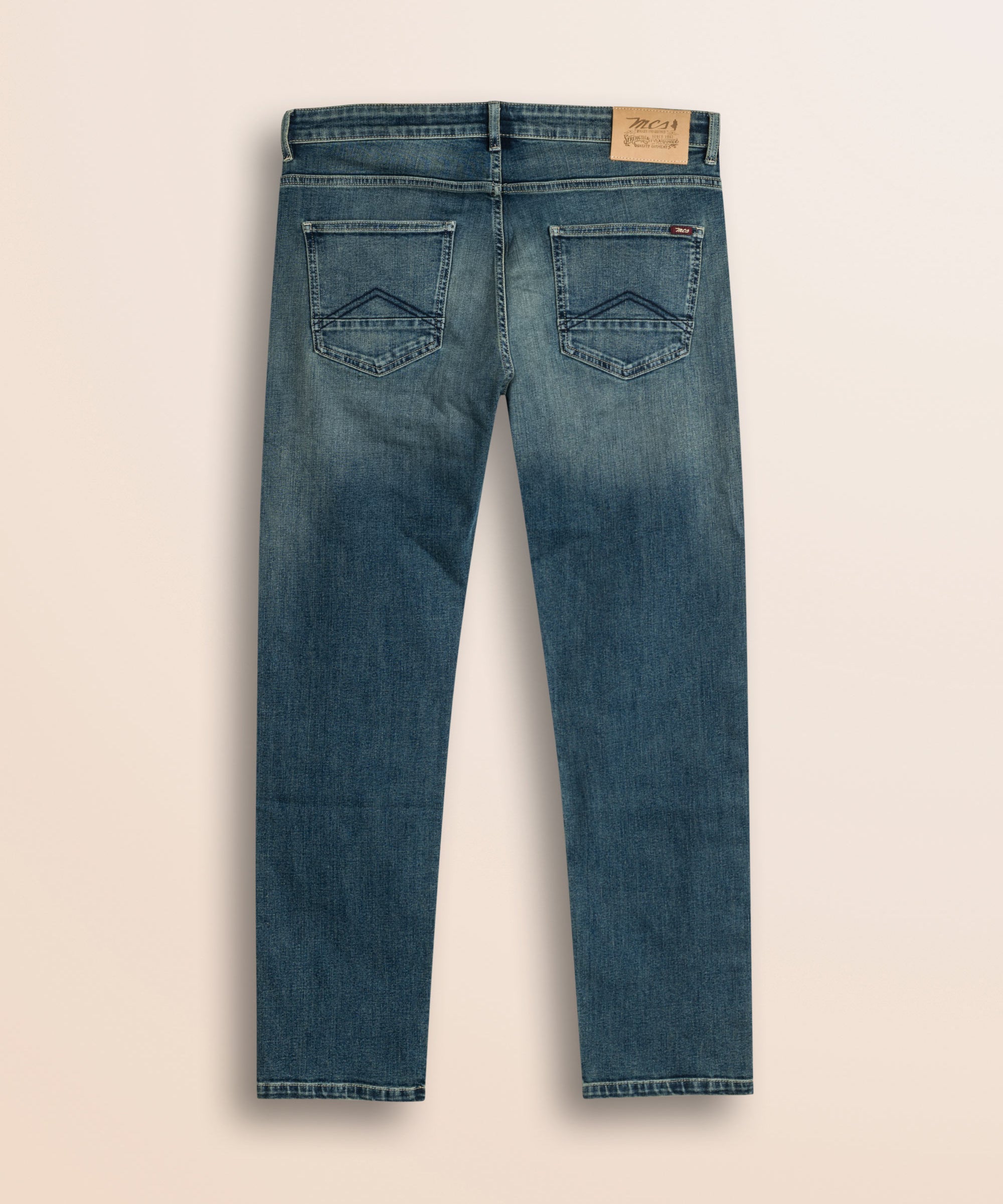 Jeans 5 Tasche con Tintura Beige Regular Fit retro - Destressede Blue