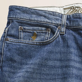 Jeans 5 Tasche Indaco Regular Fit dettaglio tasca - Deep Blue