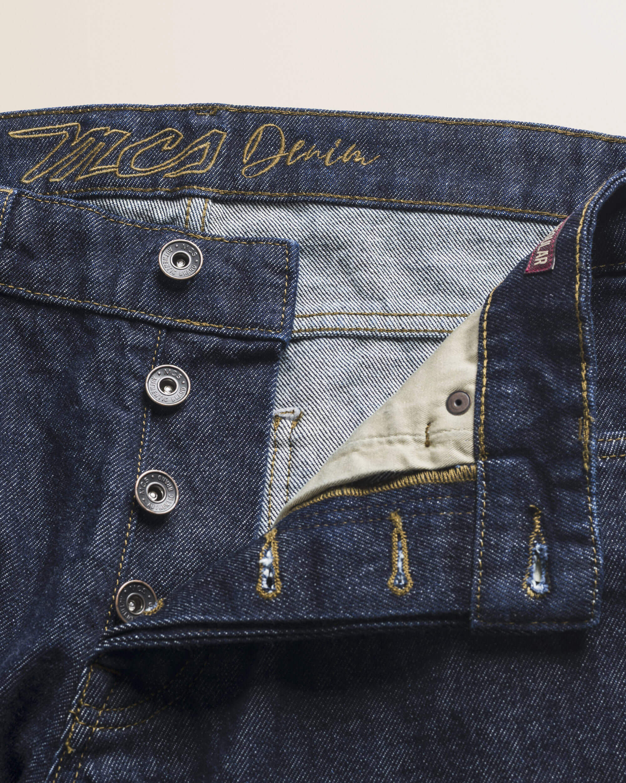 Jeans 5 Tasche Rinse Pesante Regular Fit dettaglio apertura - Rinse