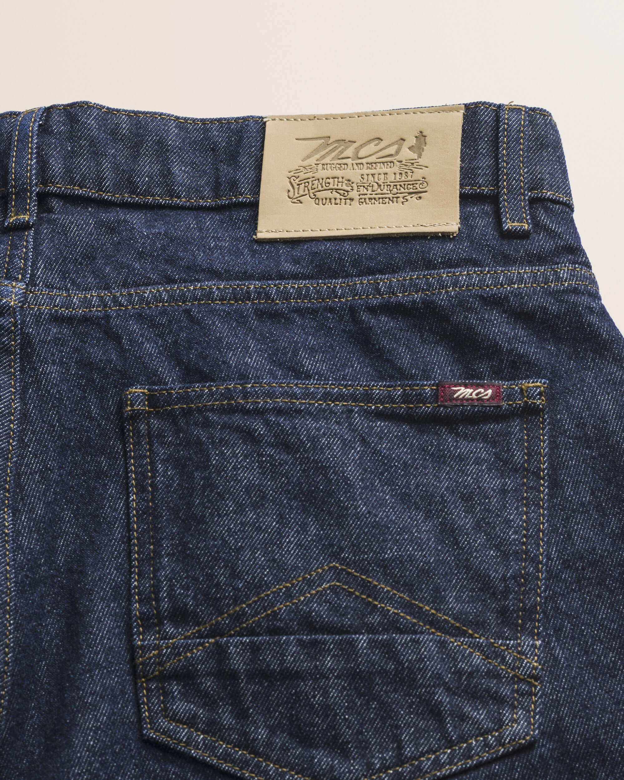 Jeans 5 Tasche Rinse Pesante Regular Fit dettaglio retro - Rinse