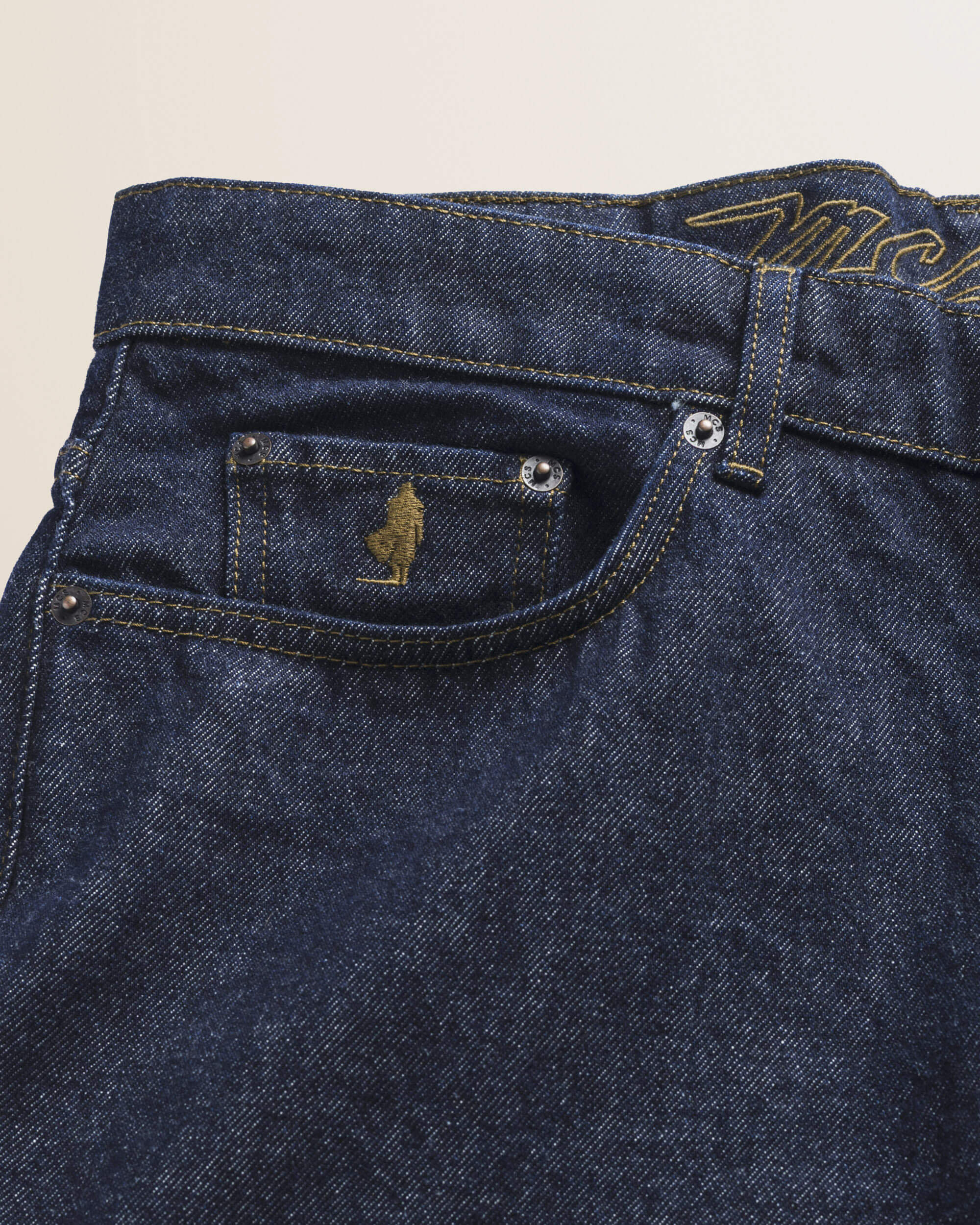 Jeans 5 Tasche Rinse Pesante Regular Fit dettaglio tasca - Rinse