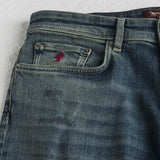 Jeans Slim Fit Scuro Strappato