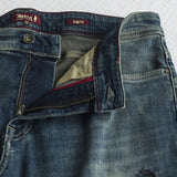 Jeans Slim Fit Scuro Strappato