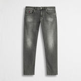 Jeans Slim Fit Grigio e Nero - Gray Denim