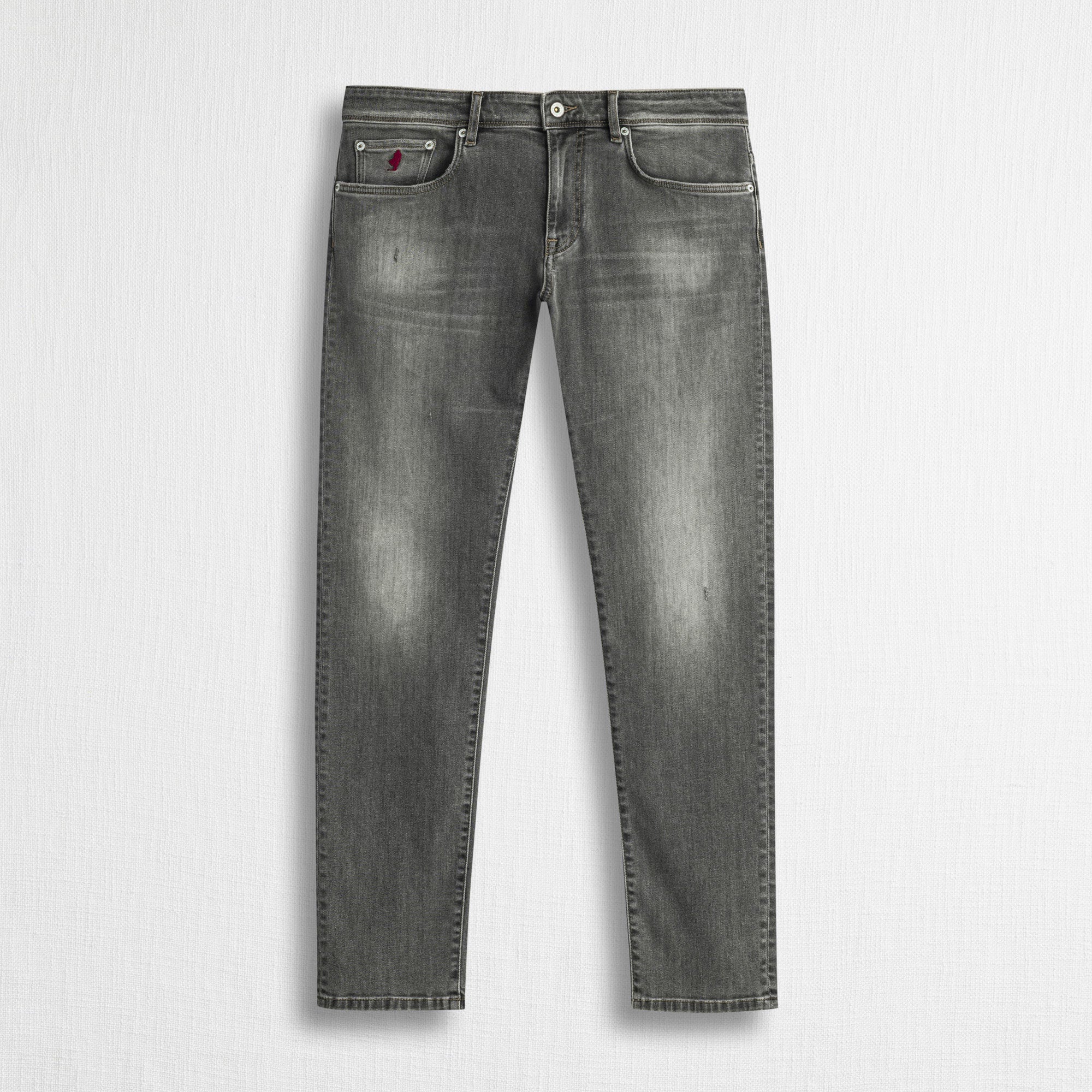 Jeans Slim Fit Grigio e Nero - Gray Denim