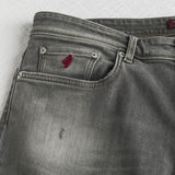 Jeans Slim Fit Grigio e Nero