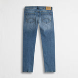 Jeans Regular Fit Lavaggio Medio e Chiaro