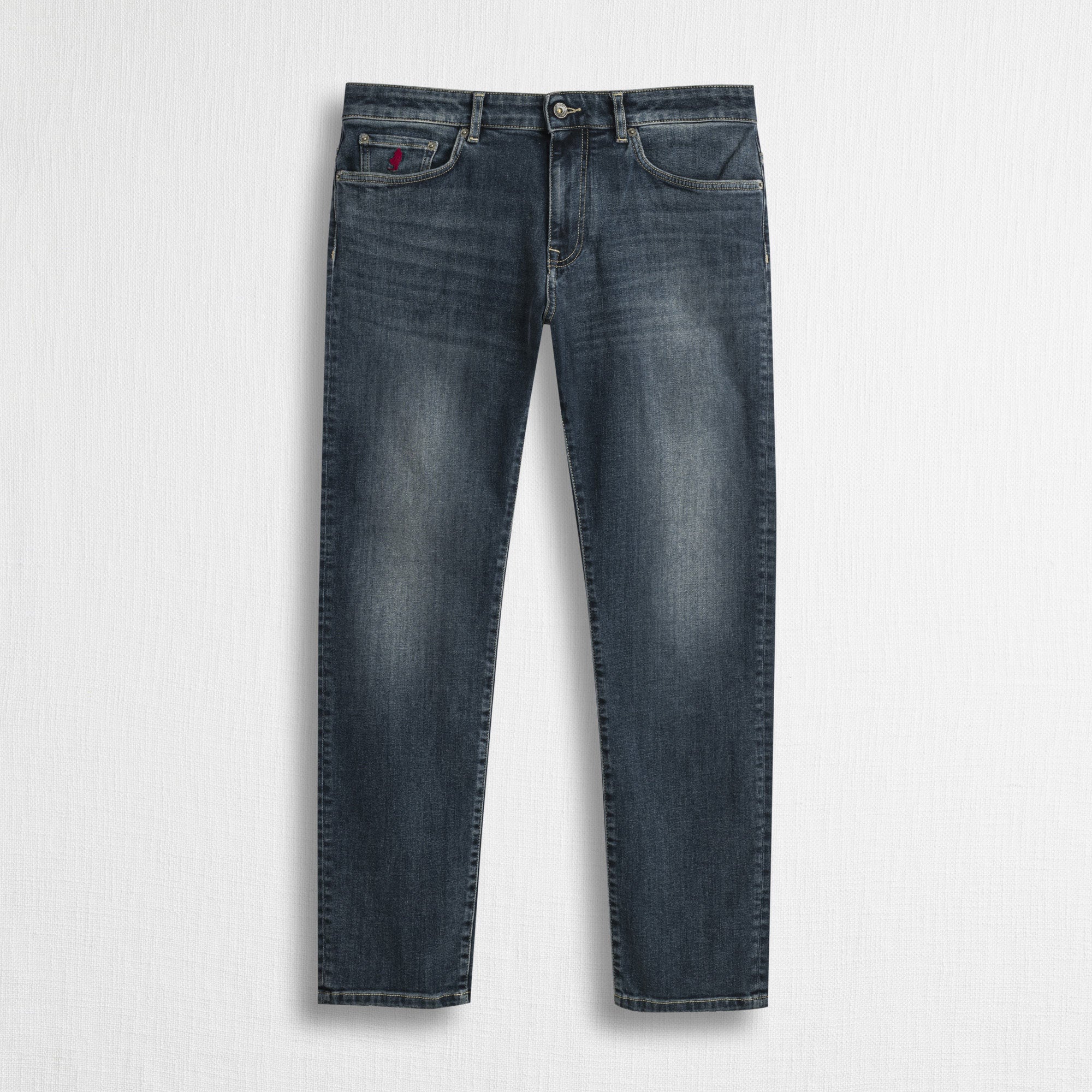 Jeans Regular Fit Blu Scuro - Overdyed Dark Blue