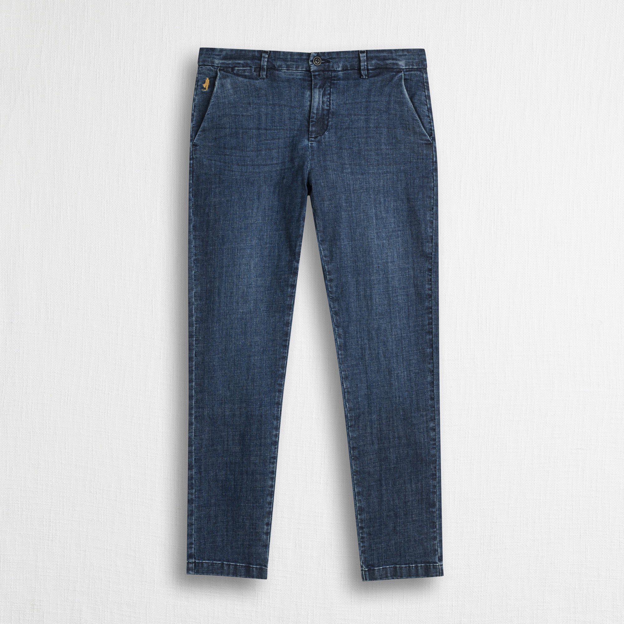 Pantalone chino in denim leggero - Mid Blue