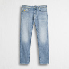 Jeans Bleached Slim - Sea Blue