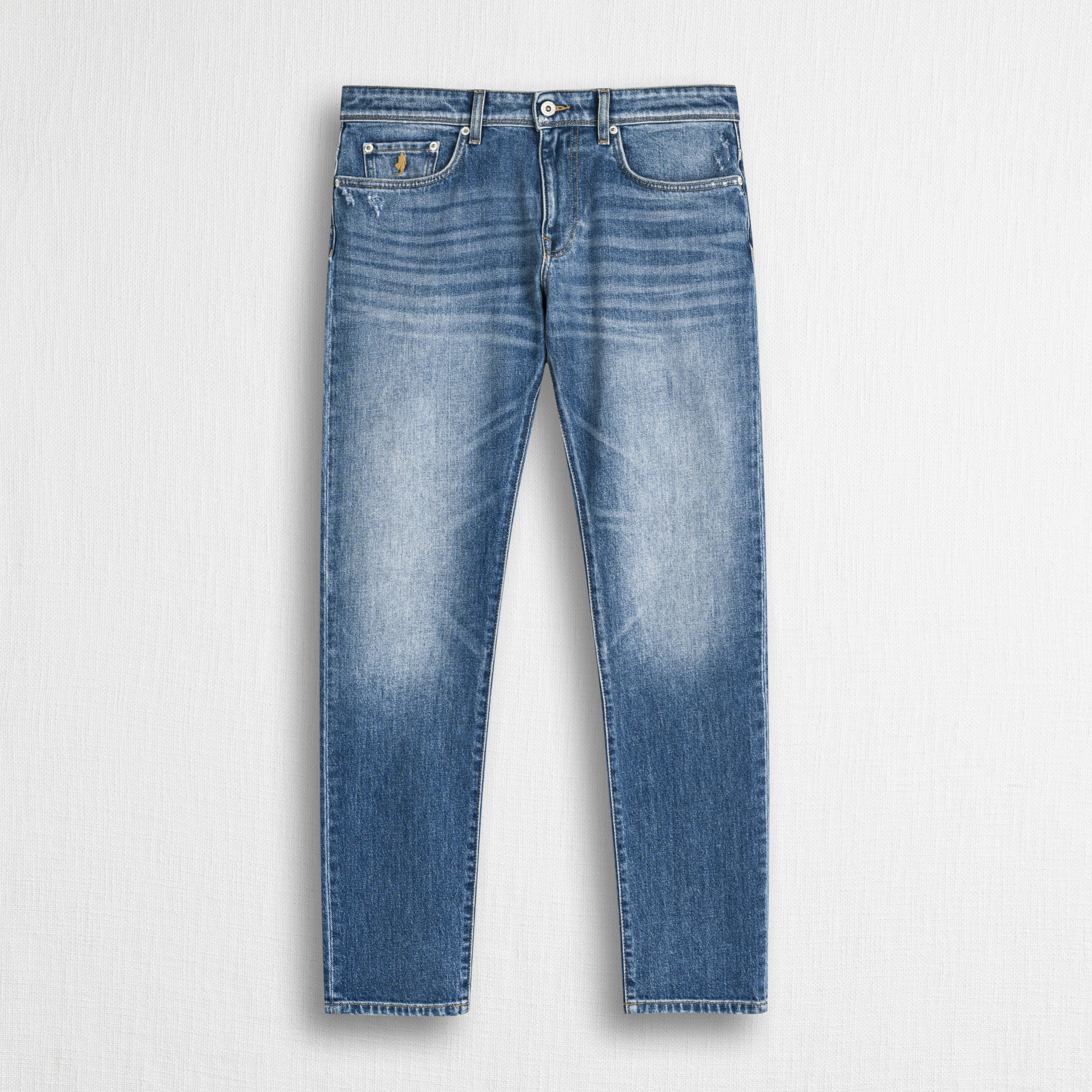 Jeans Used Medio Slim - Mid Blue