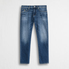 Jeans Used Paint Slim - Denim