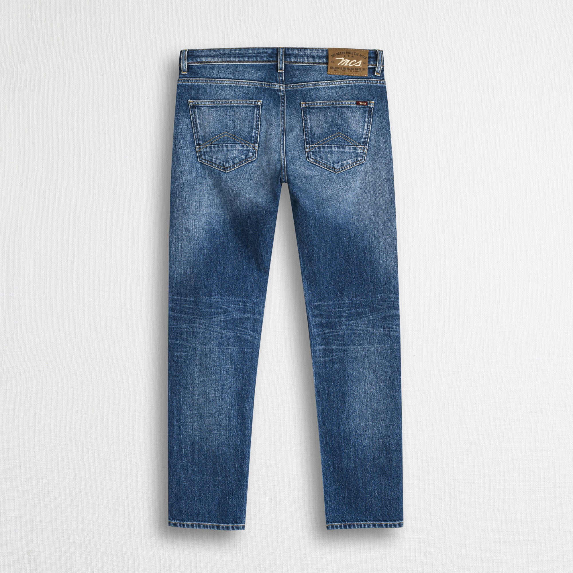 Jeans Used Paint Slim - Denim
