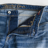 Jeans Used Paint Slim - Denim