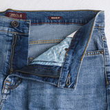 Stretch Regular Jeans - Mid-Light Indigo