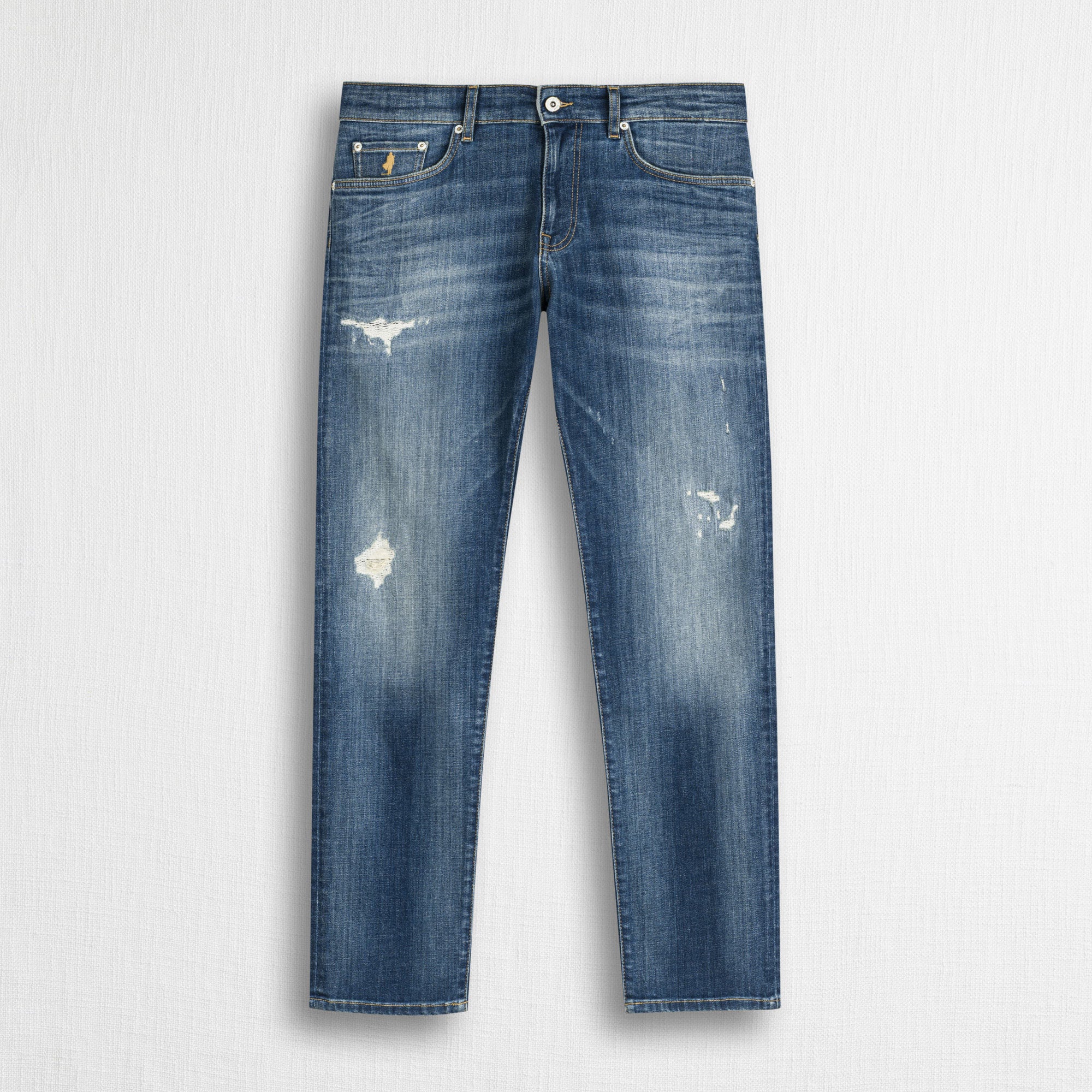 Jeans Distressed Regular - Denim