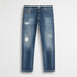 Jeans Distressed Regular - Denim