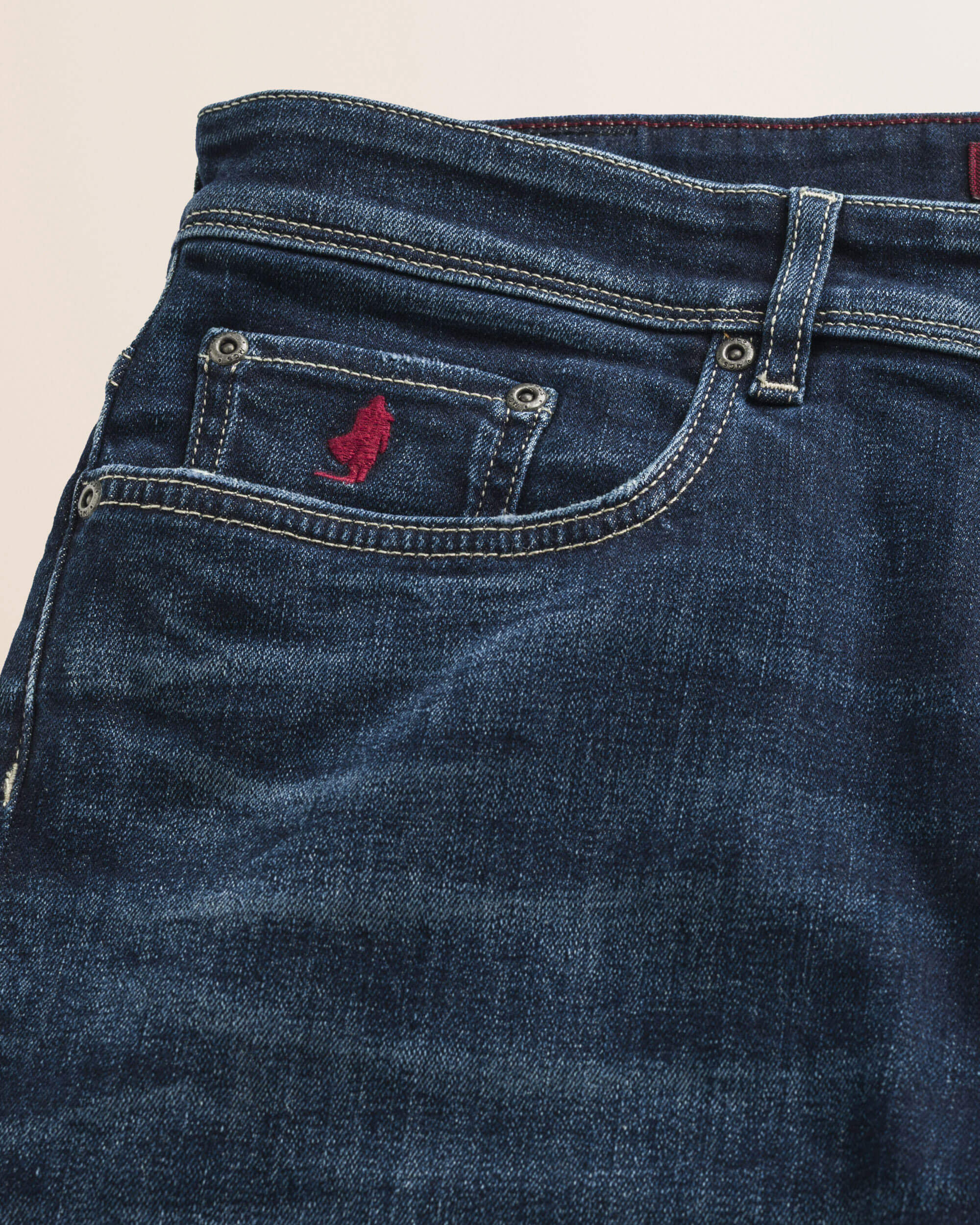 Jeans 5 Tasche Scuro Slim Fit dettaglio - Dark Blue