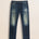 Jeans 5 Tasche Medio-Scuro Fiammato Regular Fit fronte - Authentic Blue