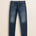 Jeans 5 Tasche Rigido con Rammendi Regular Fit fronte - Dark Blue