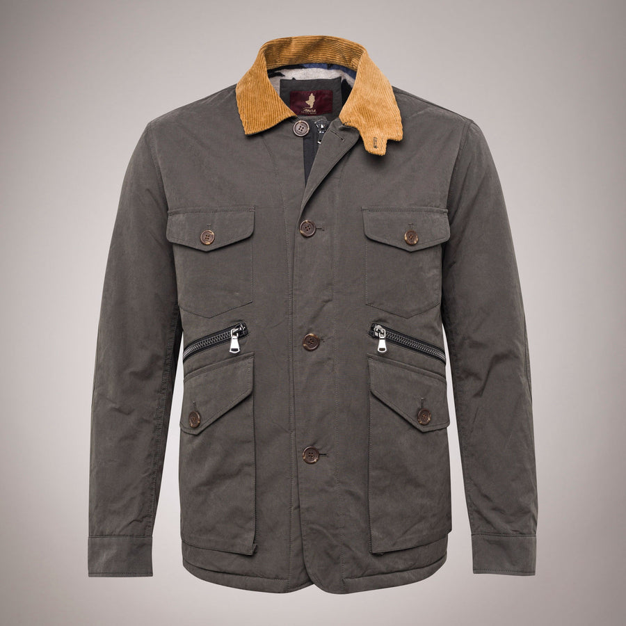 Giacca Field in Nylon Cotone Cerato