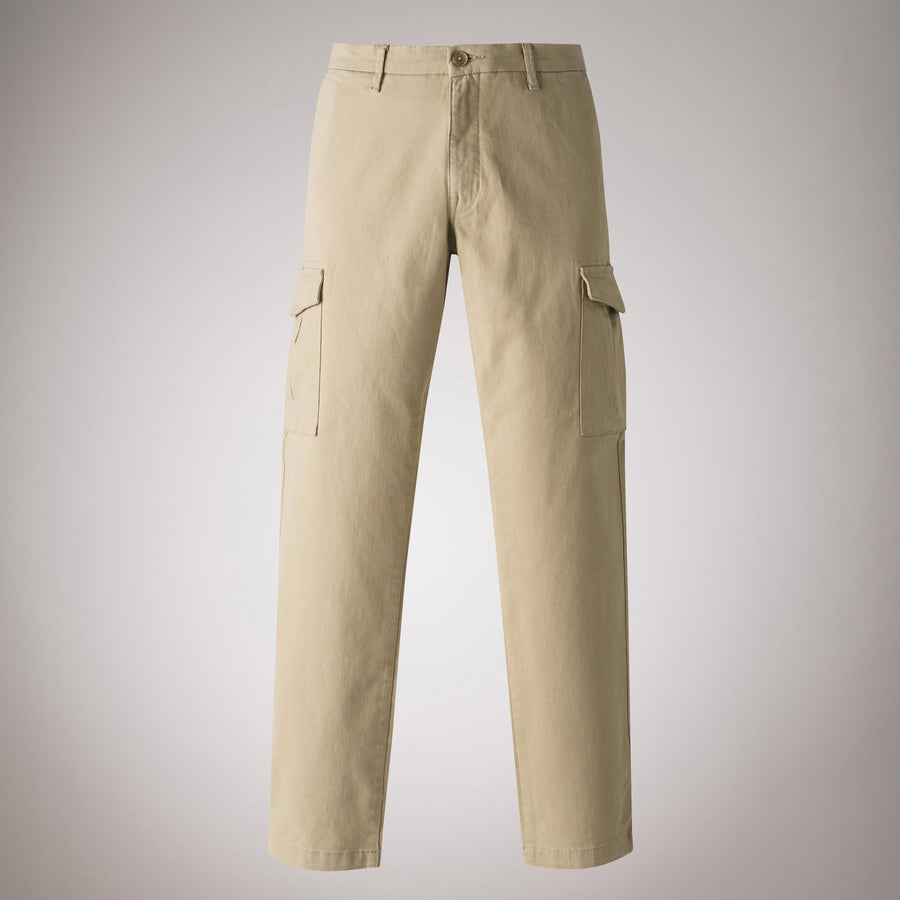 Chino Cargo in Gabardina di Cotone