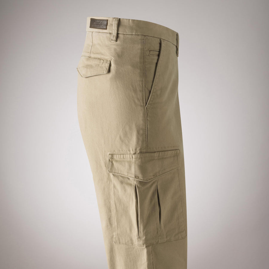 Chino Cargo in Gabardina di Cotone