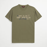 T-Shirt 100% Cotone Compact con Scritta