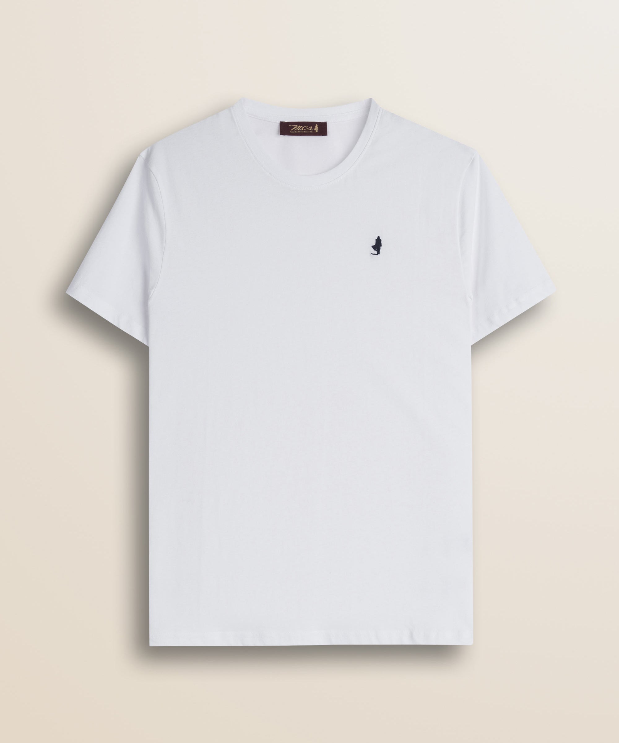 T-Shirt Girocollo in Jersey di Cotone fronte - White