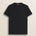 T-Shirt Girocollo in Jersey di Cotone fronte - Black
