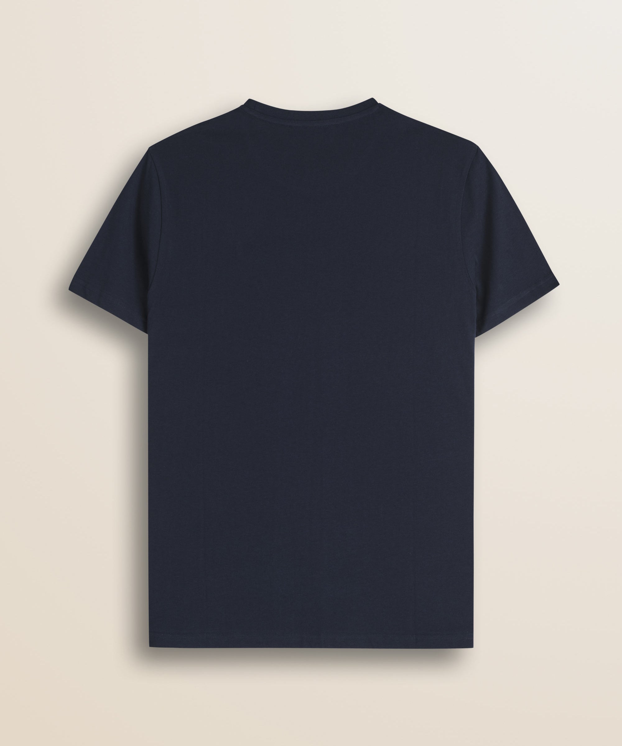 T-Shirt Girocollo in Jersey di Cotone retro - Navy Blue