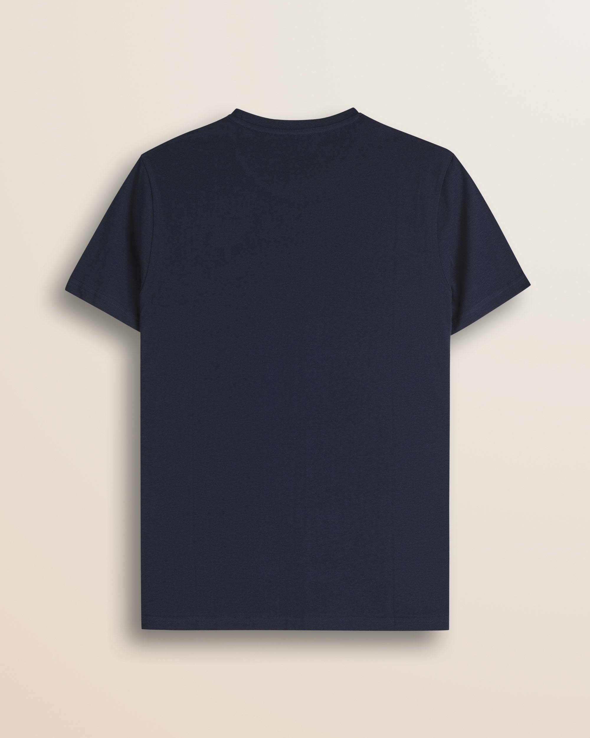 T-Shirt Girocollo in Jersey di Cotone retro - Navy Blue