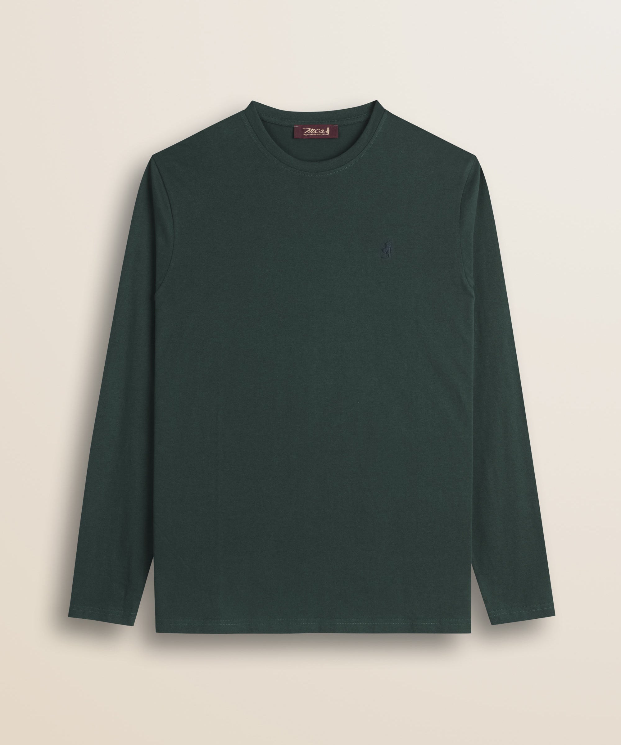 T-Shirt Manica Lunga in Jersey di Cotone fronte - Ponderosa Pine