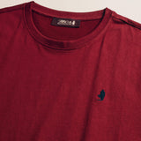 T-Shirt Manica Lunga in Jersey di Cotone dettaglio - Merlot