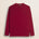 T-Shirt Manica Lunga in Jersey di Cotone fronte - Merlot
