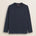 T-Shirt Manica Lunga in Jersey Smerigliato fronte - Navy Blue