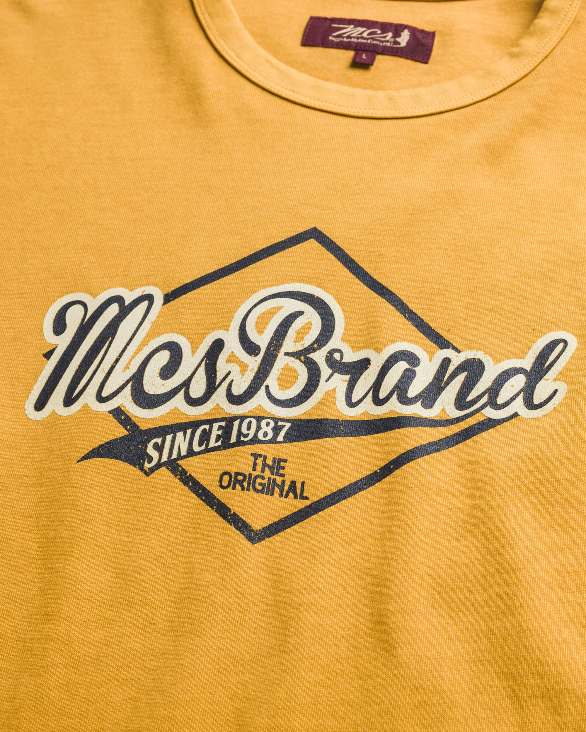 T-Shirt Manica Lunga con Stampa MCS Tinta in Capo dettaglio - Chai Tea