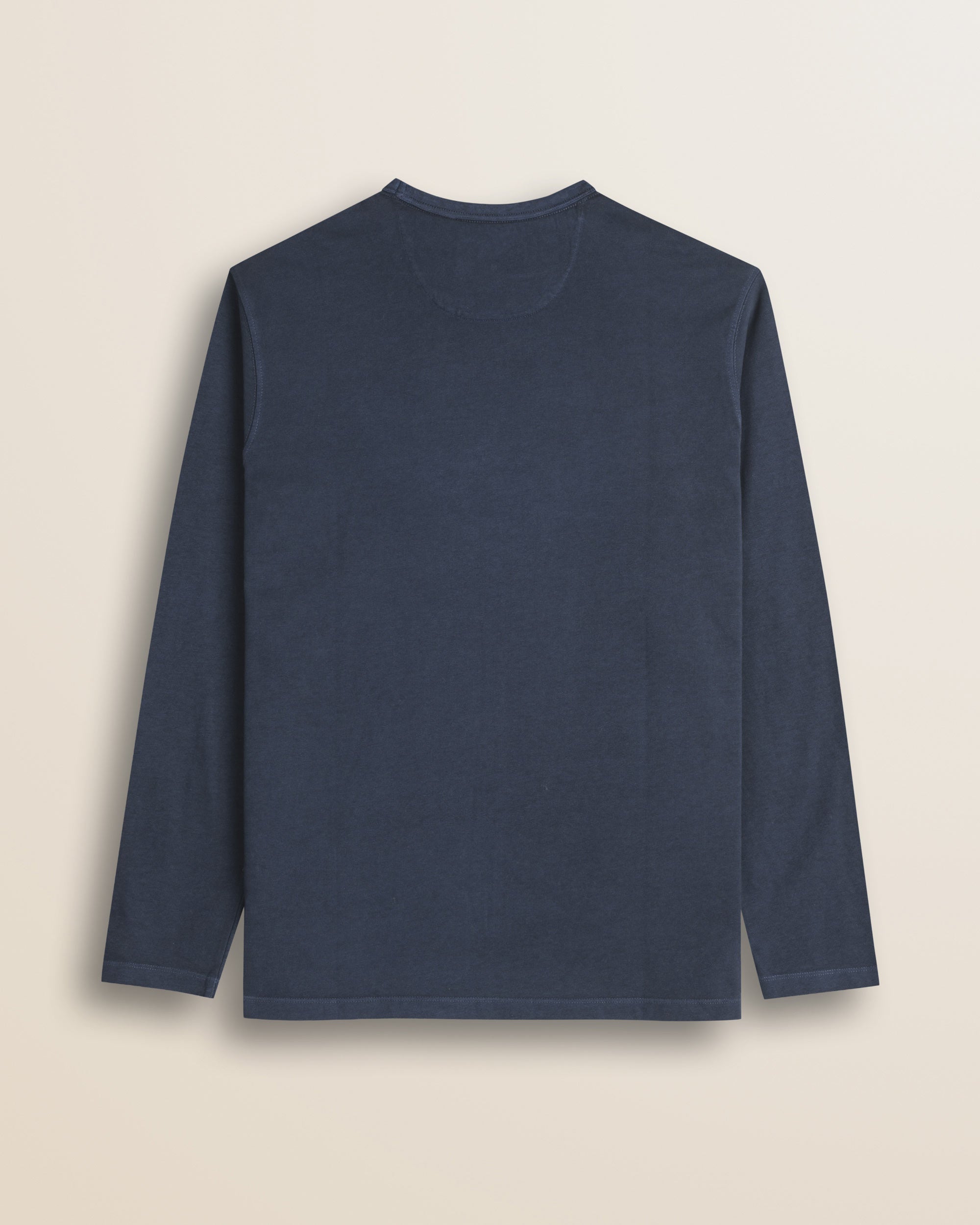 T-Shirt Manica Lunga con Stampa MCS Tinta in Capo retro - Navy Blue