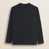 T-Shirt Manica Lunga con Logo Rider Flock retro - Black