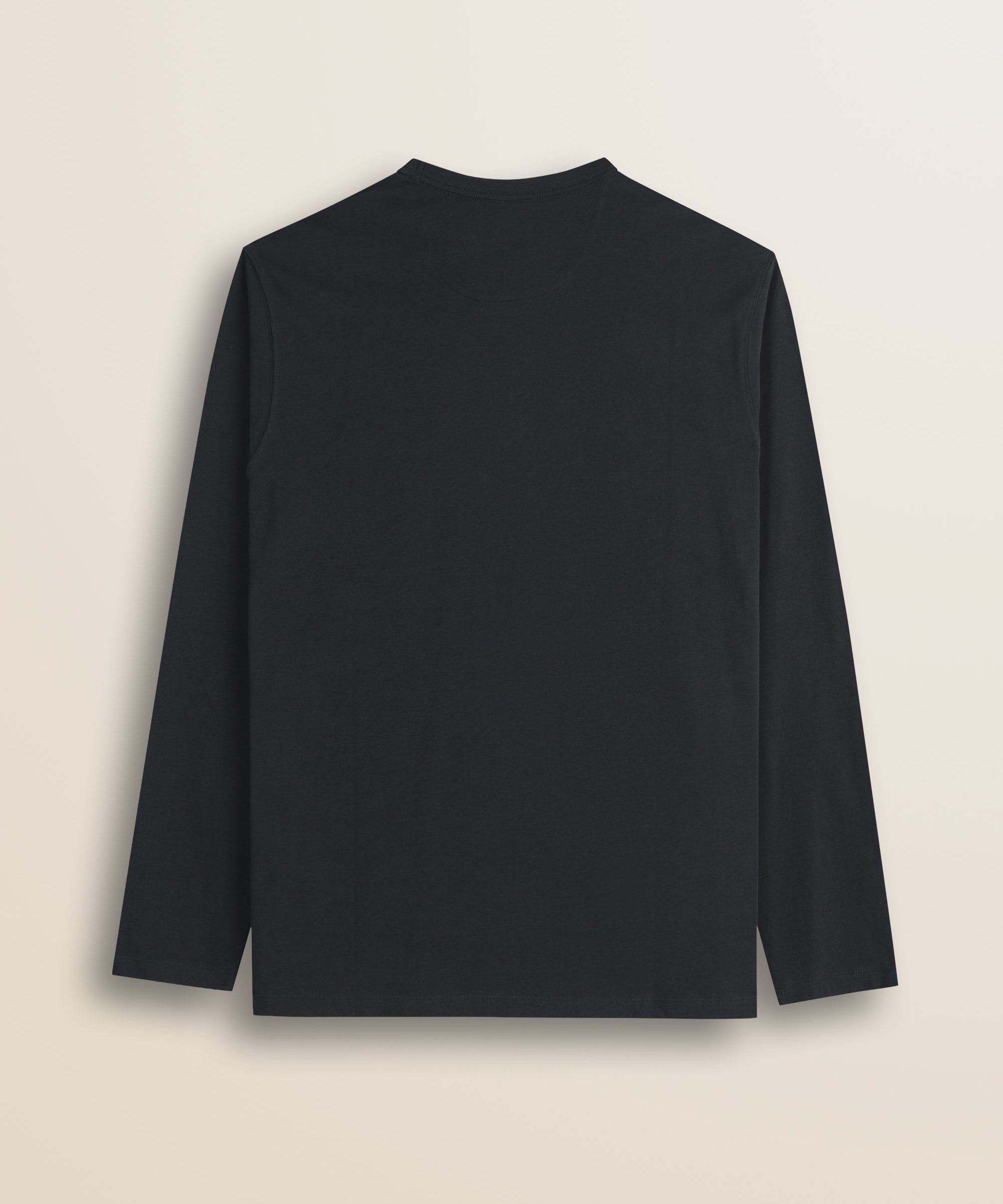 T-Shirt Manica Lunga con Logo Rider Flock retro - Black