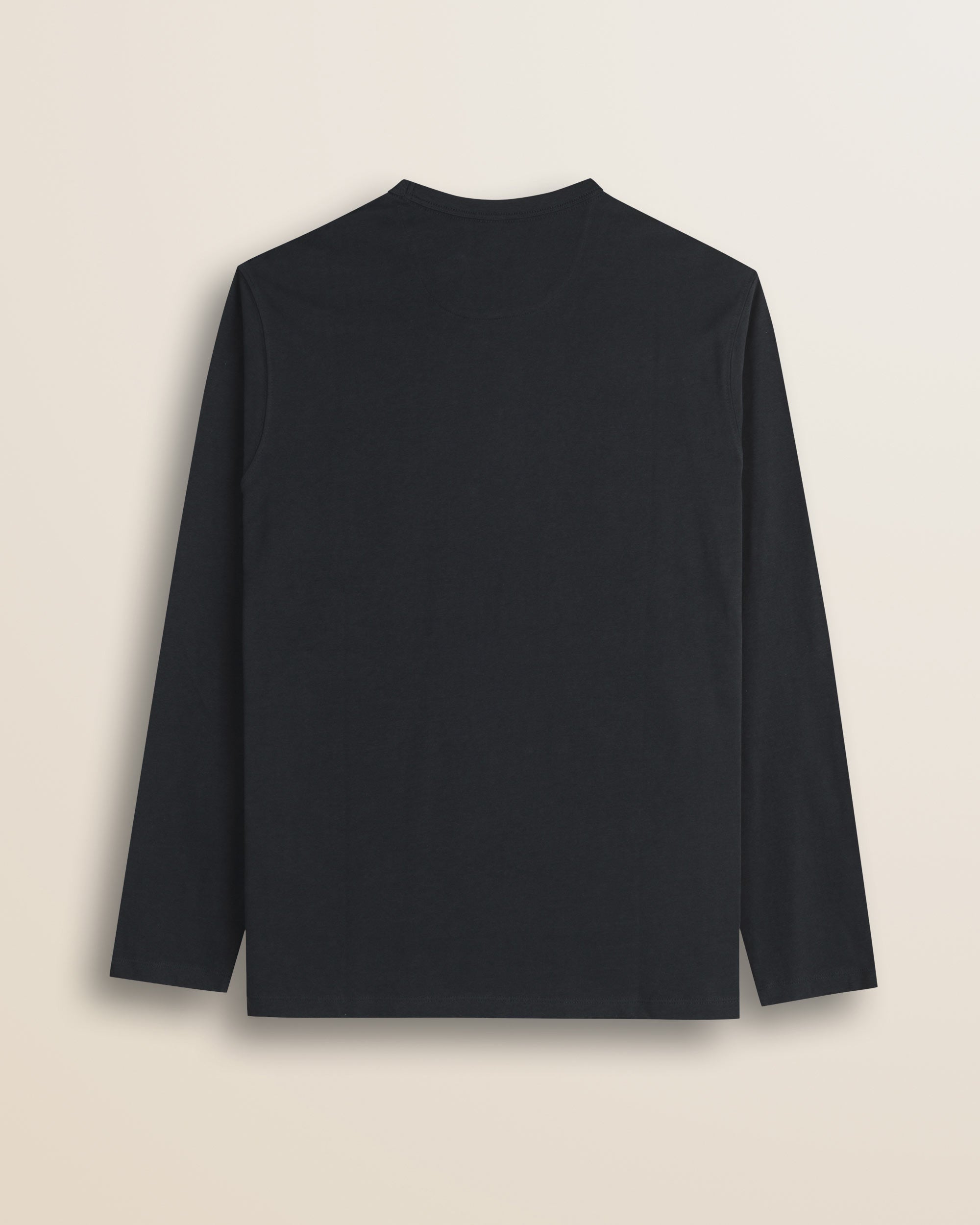 T-Shirt Manica Lunga con Logo Rider Flock retro - Black