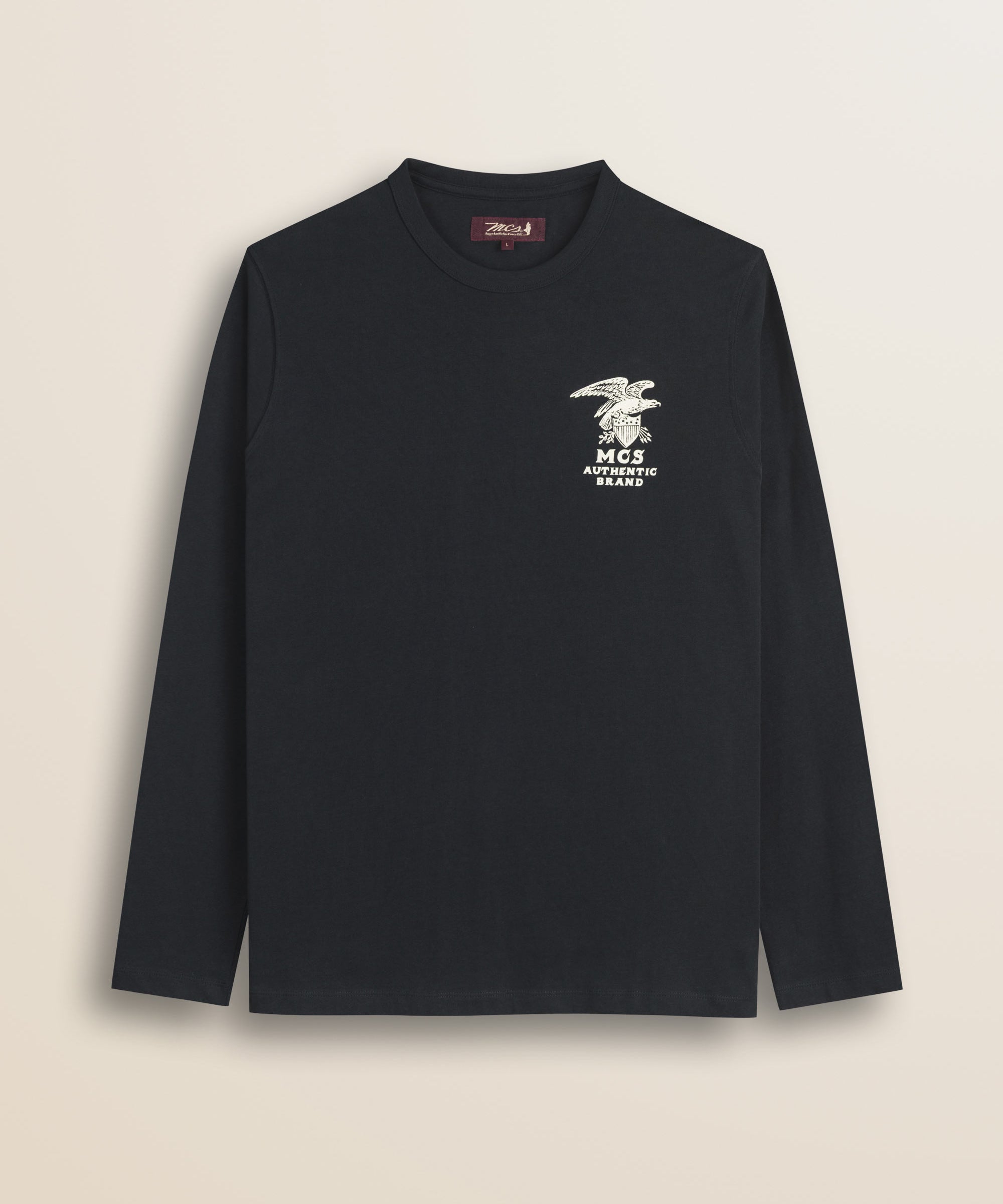 T-Shirt in Cotone con Stampa Punto Cuore fronte - Black