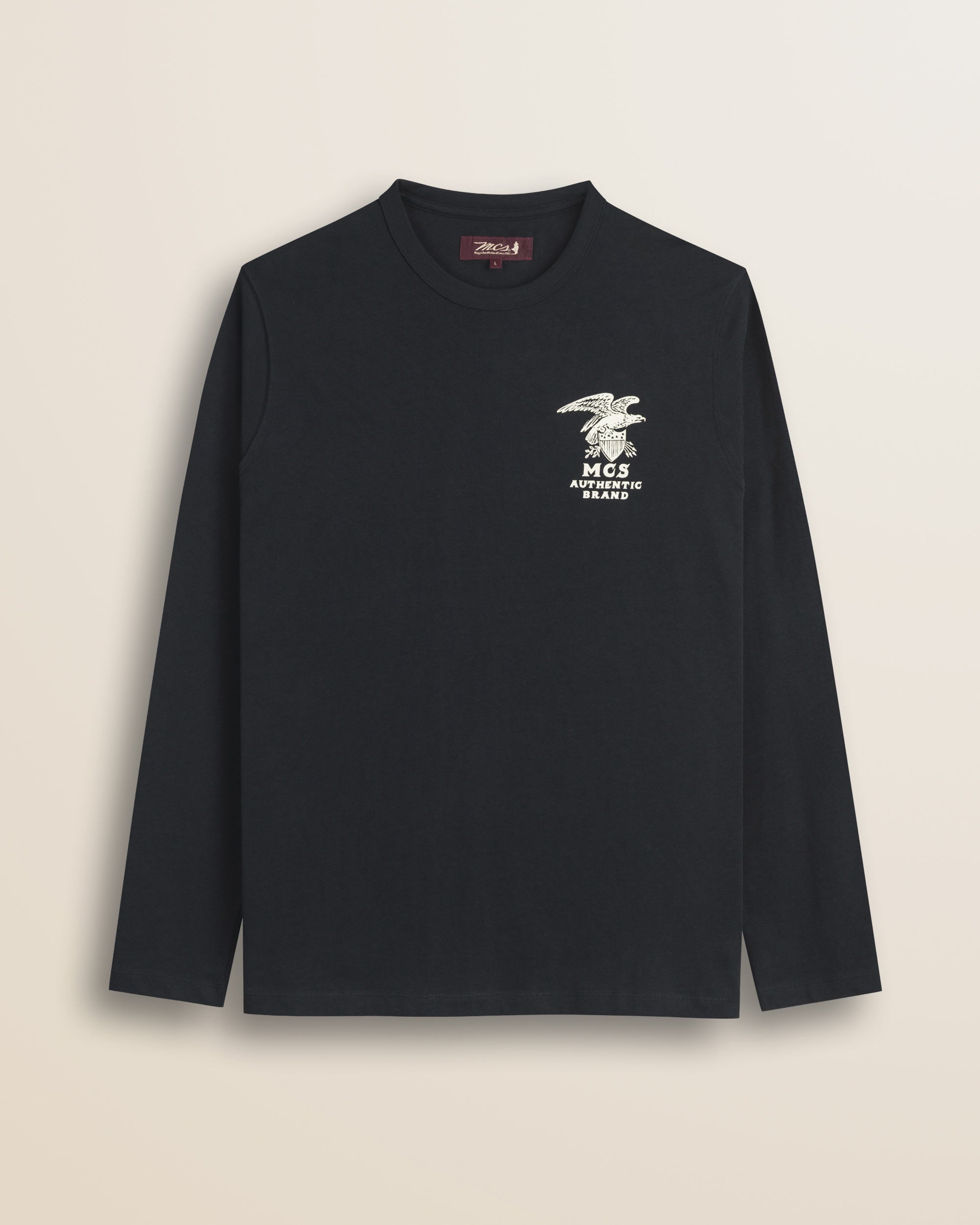 T-Shirt in Cotone con Stampa Punto Cuore fronte - Black