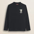 T-Shirt in Cotone con Stampa Punto Cuore fronte - Black