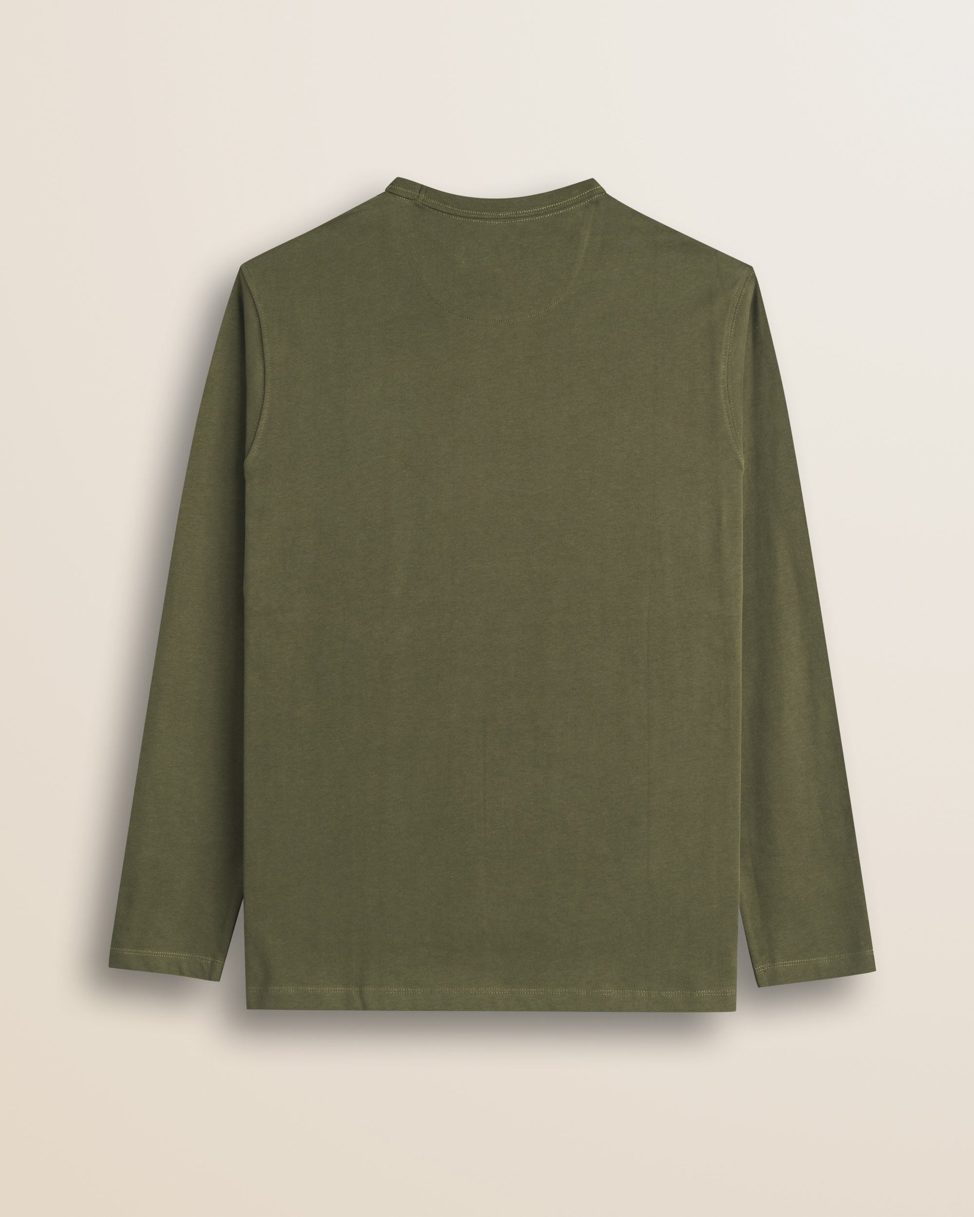 T-Shirt in Cotone con Stampa Punto Cuore retro - Olive Night