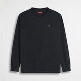 Maglietta Manica Lunga 100% Cotone - Obsidian