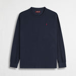 Maglietta Manica Lunga 100% Cotone - Blue Navy