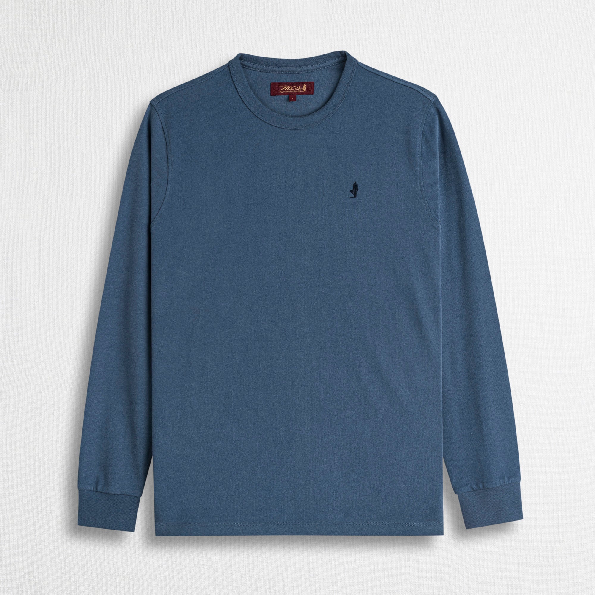 Maglietta Manica Lunga 100% Cotone - Indigo Dust