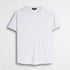 T-shirt 100% cotone fiammato con taschino - White