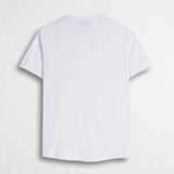 100% Slub Cotton T-Shirt with Pocket - White